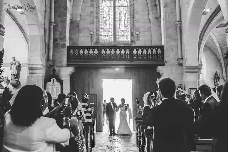 entrée de la mariée église cérémonie