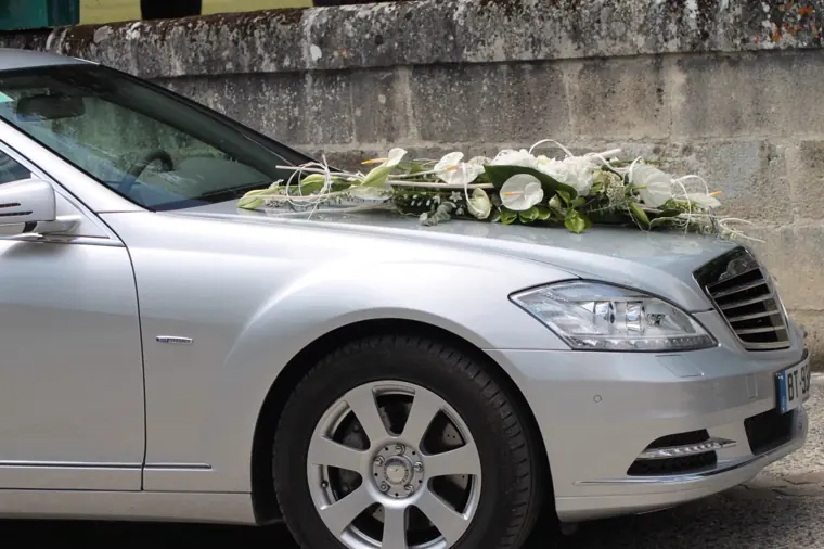 decoration voiture des mariés angouleme