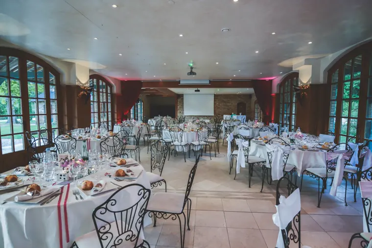 décoration salle mariage château de Villette