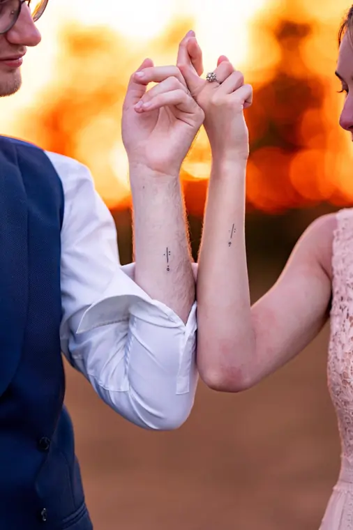 Le tatouage identique que le couple s’est fait faire