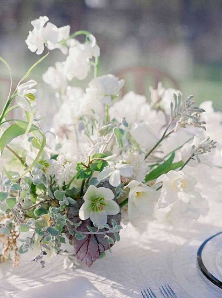 composition florale mariage blanc 